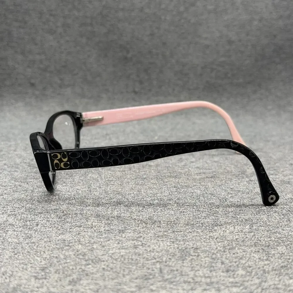 Coach Cecilia HC6002 5053 Black Pink Oval Eyeglasses Frame Women’s 49-16-135